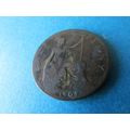 1907 EDWARD VII HALFPENNY FREE POST. A