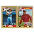 Lot of Two 1987 Topps Mike Schmidt cards- #430,...