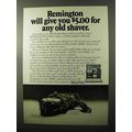 1970 Remington Lektro Blade Shaver Ad - Any Old Shaver