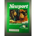 1987 Newport Cigarettes Ad - Alive With Pleasure
