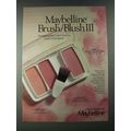 1987 Maybelline Brush/Blush III Ad - Designed f...