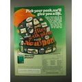 1987 Newport Cigarettes Ad - Pick Your Peak
