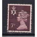 Northern Ireland GB 1978 7p Purple Brown Machin...