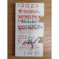 BR Raynes Park - London Half Rtn Ticket 1985