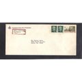 Masonic Stamp Club Cover 1299 1c Jefferson Pair...
