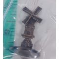 minature silver windmill 2 inch (A159)