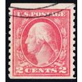 444, Used 2¢ Washington VF Quality Coil Stamp -...