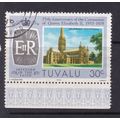 TUVALU 1978 25th ANNIV CORONATION 30c USED SG90