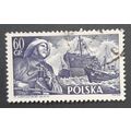 Poland: 1956 - 60Gr Fisherman with Ships - Used...