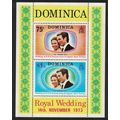 Dominica Royal Wedding Princess Anne MS 1973 MN...