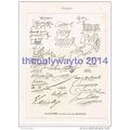 Facsimile of 30 Signatures from the Originals, ...