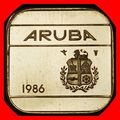 Ⰶ NETHERLANDS (1986-2023): ARUBA★50 CENTS 1986!...