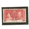 Gambia KGVI 1937 Coronation 1½d Carmine Used SG...