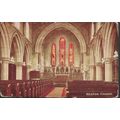 Neston, Cheshire - Church interior - postcard b...