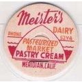 CA Meridian Milk Bottle Cap Name/Subject: Meist...