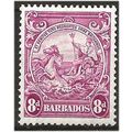 Barbados 1946 SG254 8d Magenta Mounted Mint . .. .