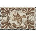 NEW CALEDONIA, BIRD, Kagu, brown 1942, 5c