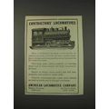 1910 American Locomotive Company Ad - Contractors'