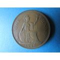 1940 GEORGE VI ONE PENNY FREE POST. J
