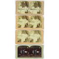 Lot Of 4 Antique Stereoview Cards, Couple in Be...