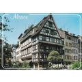 Strasbourg Place du Marche France Postcard unus...