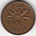 Canada : 1 Cent 1961