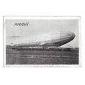 Hansa Airship, Aviation Postcard.