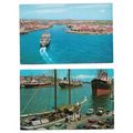 2 postcards lot Netherlands Antilles Curaçao ha...