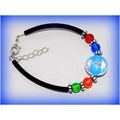 Sale Pretty Womens Girls Blue Beads Glass Circl...