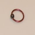 Titanium Purple Captive Hoop 14g/ 16mm-dia / 4m...