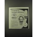 1960 Zeiss Icoblitz 4 BC Flash Unit Ad - Efficiency
