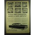 1952 Nash Ambassador Ad - art by Ed Zern - Puzzle: Which Duck-hunter