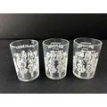 Seagrams 100 Pipers Scotch Whisky 3 Shot Glass Set