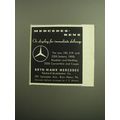 1958 Bryn Mawr Mercedes Ad - Mercedes-Benz on Display for immediate delivery