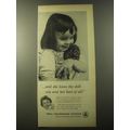 1960 Bell Telephone System Ad - and she loves t...