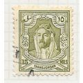TRANSJORDAN JORDAN 1947 EMIR ABDULAH 15m USED S...