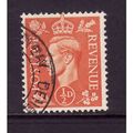 GREAT BRITAIN 1950 SG 503 1/2d PALE ORANGE FINE...