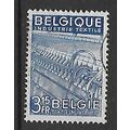 BELGIUM 1948 NATIONAL INDUSTRIES 3F.15 BLUE TEX...