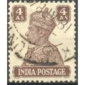 India 1940 - SG 273 - KGV1 4a brown - used 6