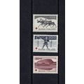 SUOMI FINLAND 1960 RED CROSS FUND SET OF 3 MINT...