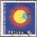POLAND, International Quiet Sun Year, blue 1965...