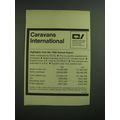 1969 Caravans International Ad - Highlights from the 1968 Annual Report