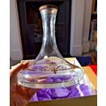 Vintage GLASS DECANTER wide base spirits BOXED ...