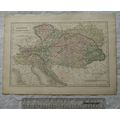 1850 Black's steel engraved map Austrian Dominions