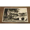 Real photographic postcard - Wroxham Bridge fro...