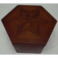 Antique Wooden Jewelry Trinket Sewing Wood Box ...