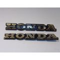 Honda Emblems Gold & Black OEM Pair 7 3/4"