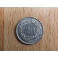 Switzerland 1967 20 Rappen Coin