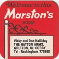 BEER MAT - MARSTONS BREWERY - THE HATTON ARMS, ...