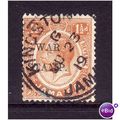 JAMAICA 1917 SG 74 1 1/2d ORANGE Opt'd WAR STAM...